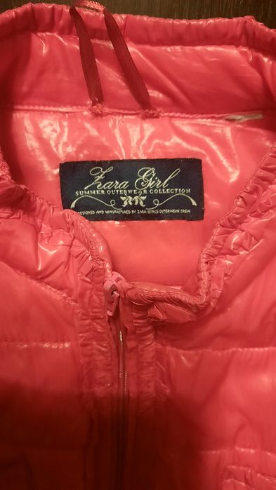 Zara Girl Kurtka wiosenna XS 4 kieszenie kolor róż