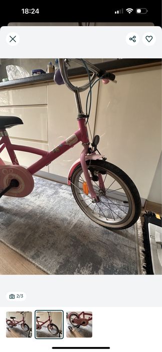 Rowerek dla dziewczynki btwin princess