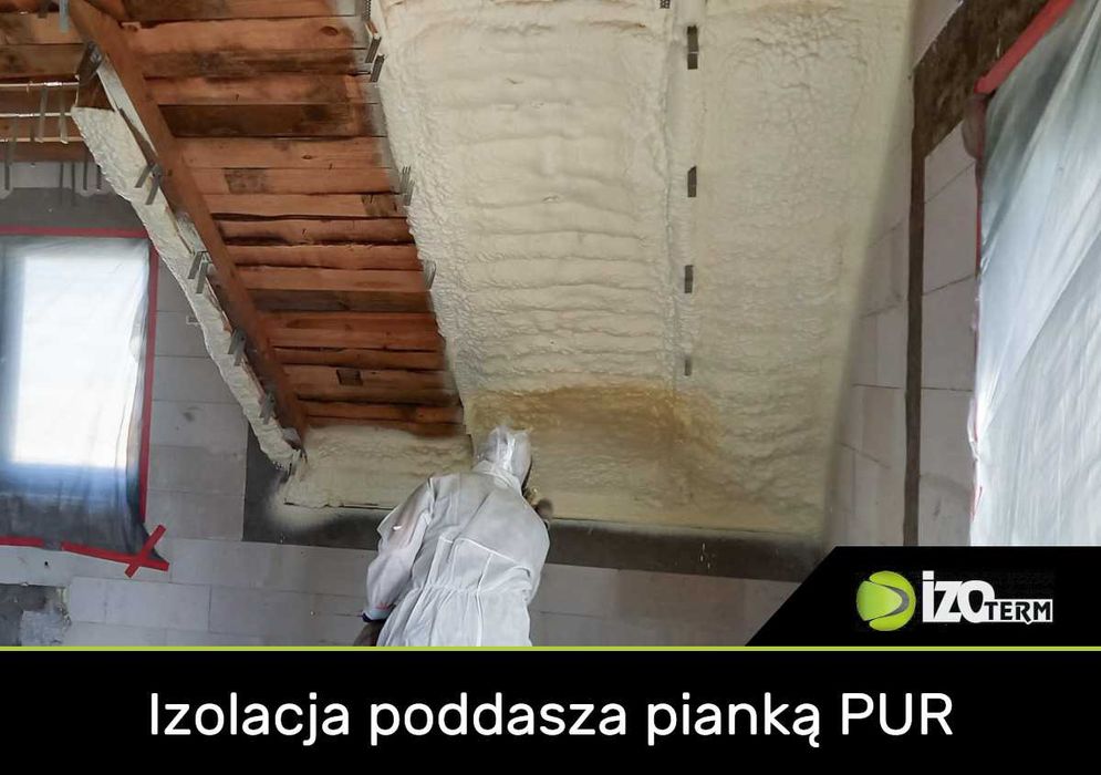 Izolacje pianą pur i nadmuch celulozy