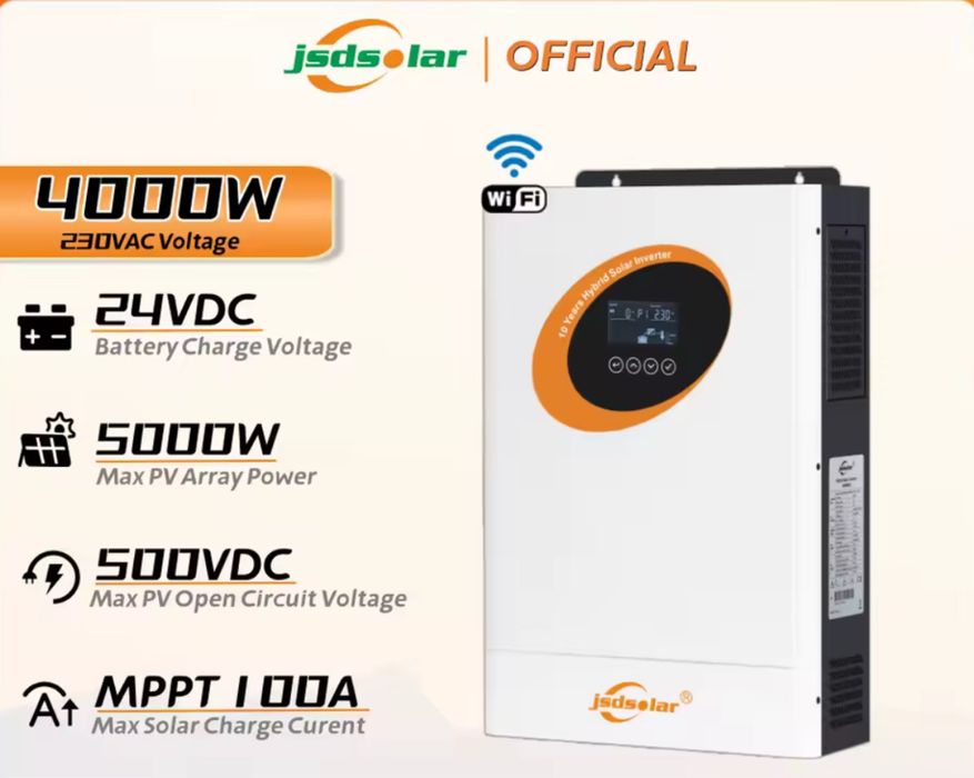 Гібридний інвертор Jsdsolar 4 kw 24v