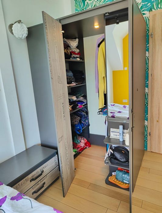 Szafa narożna Santana i szafka nocna