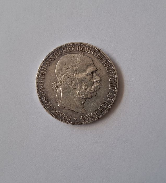 Moneta 5 cor z 1907 roku