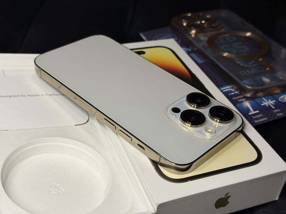 [128GB, 100%, 120HZ] iPhone 14 pro - ZLOTY. Opis!
