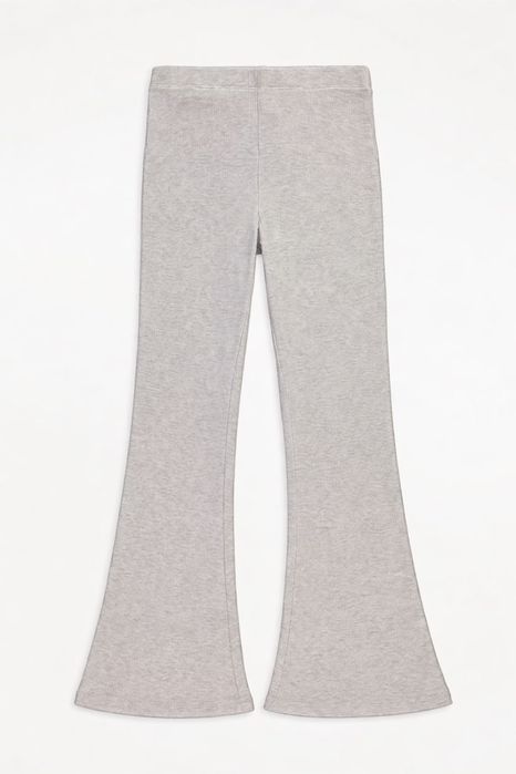 134 140 George 135 szare prążkowane spodnie dzwony legginsy flare