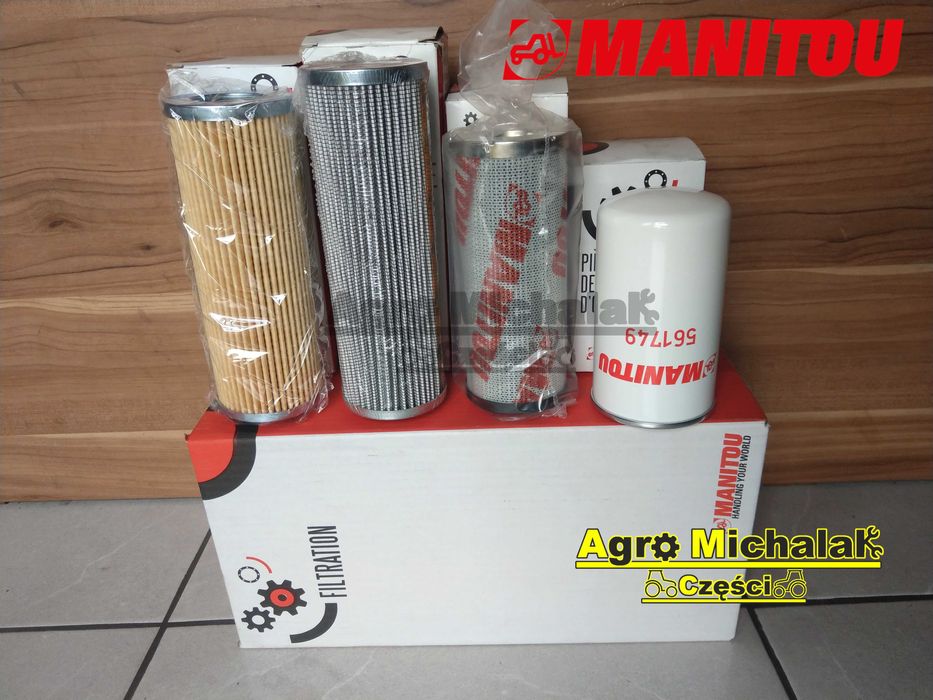 Filtry do maszyn Manitou 735, 634, 741, 523, 526. 627,