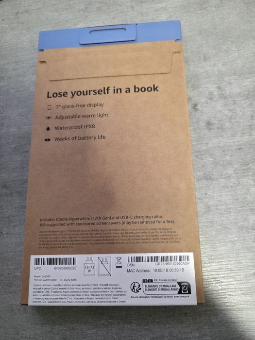 Kindle Paperwhite. 2025. 12 пок. Новий. Запакований. Червоний.Гарантія