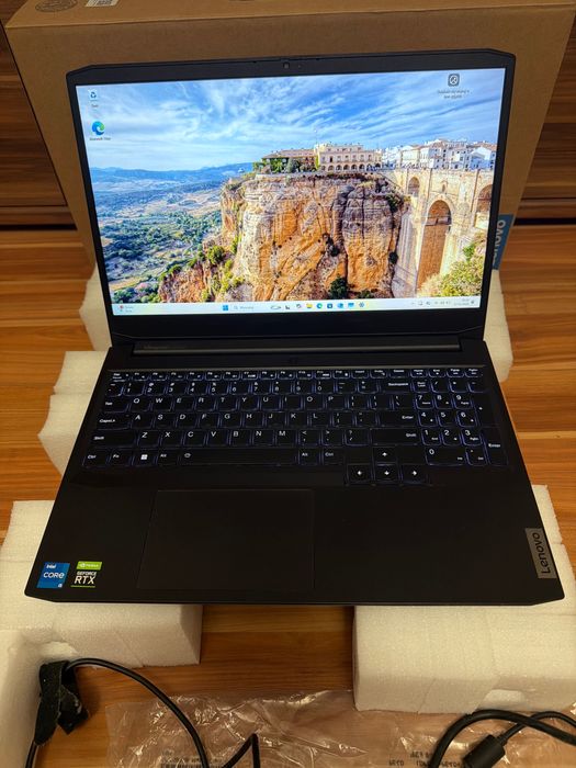 Najtaniej Mocny Gamingowy Laptop Lenovo 16Gb 512Gb SSD Rtx 3050 i5-11G
