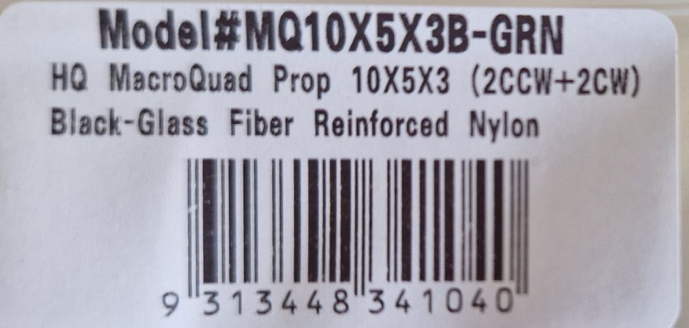 Пропелери HQ PROP 10X5X3  (2CCW+ 2CW)