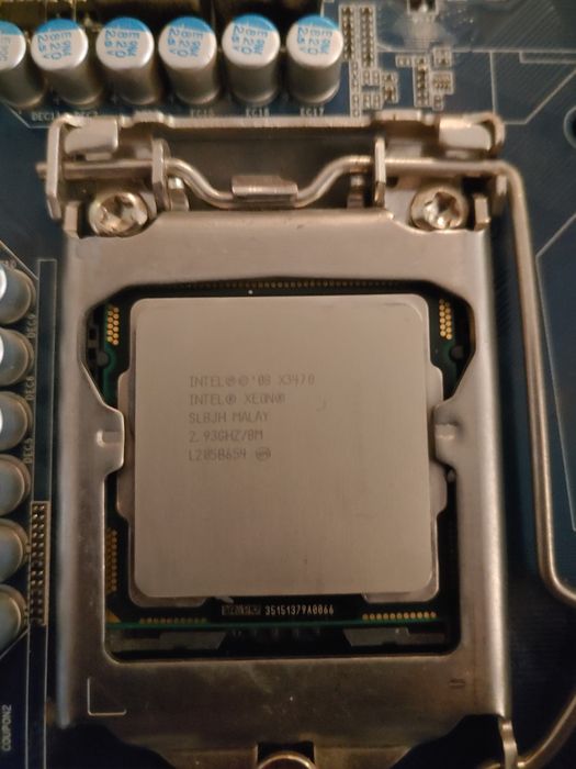 Комплект: материнка сокет 1156+процесор x3470+память