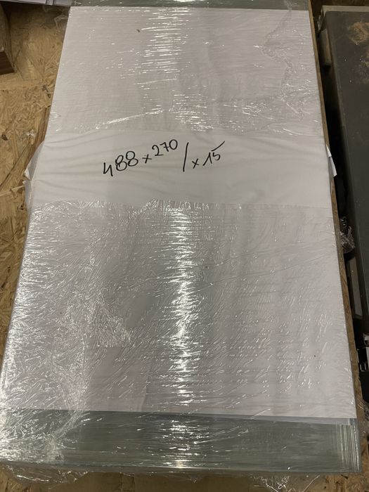 Szklana półka szkło opti white