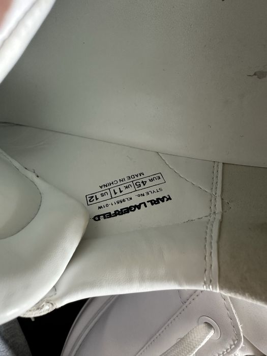 Buty męskie Karl Lagerfeld 45 29cm Białe