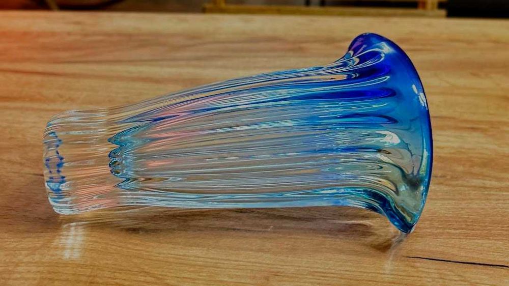 Wazon Aurum czeskie szkło Egermann/Crystal Bohemia