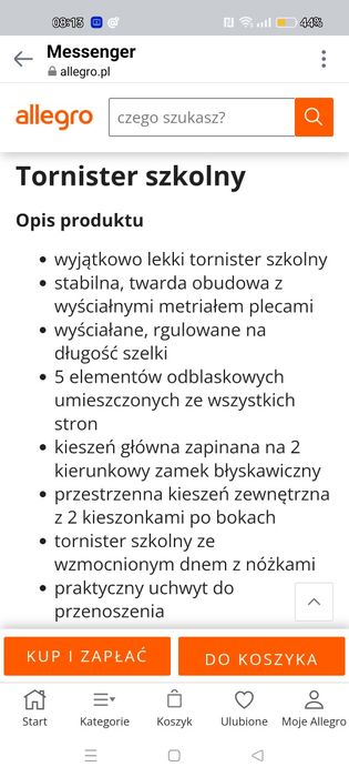 Super plecak szkolny lub podróżny