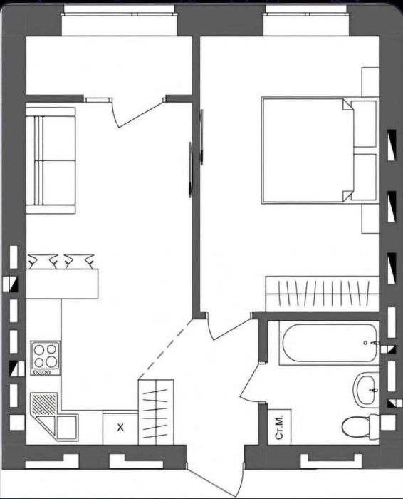 новобудова 1 кім з ремонтом