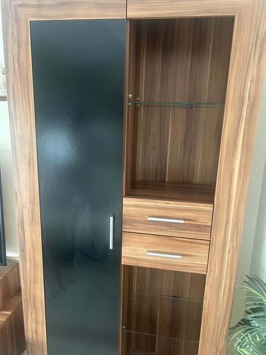 Moveis da sala completo castanho e preto