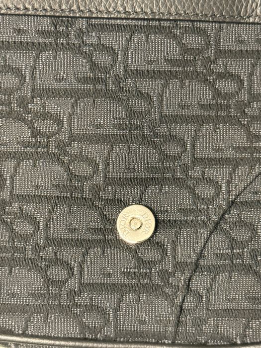 Оригинальная мужская сумка Black Dior Oblique Jacquard