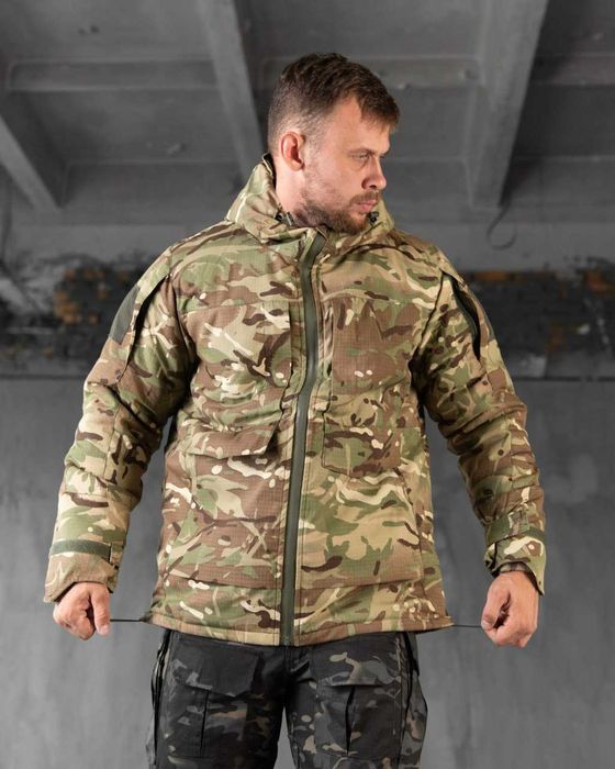 Тактична куртка зимова мультикам бушлат утеплений військовий форма зсу
