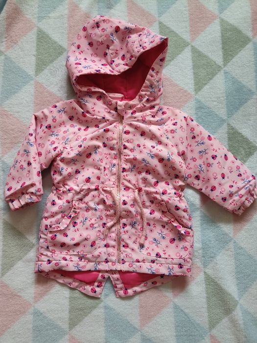 Куртки для дівчинки на 1-2 роки весна осінь літо парка дощовик вельвет