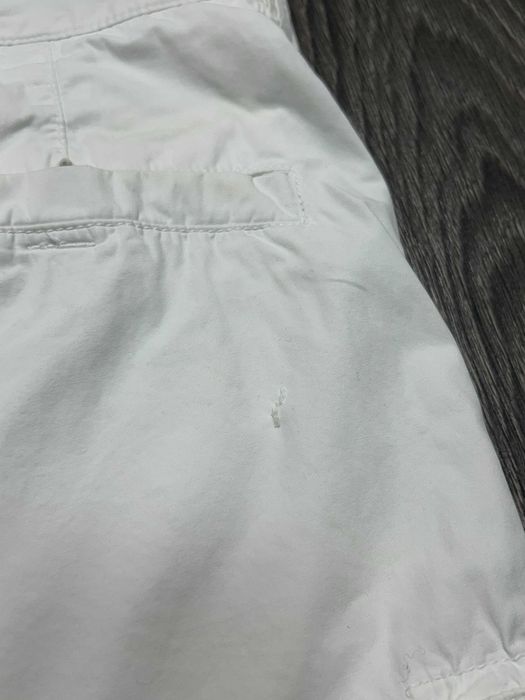 Stone Island шорти чоловічі коттон карго з кишенями мілітарі білі W34