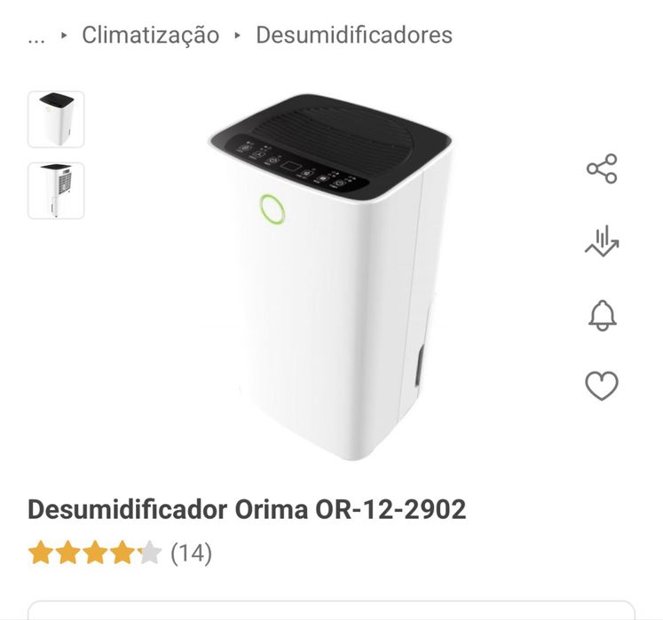 Desumidificador 6 meses de uso