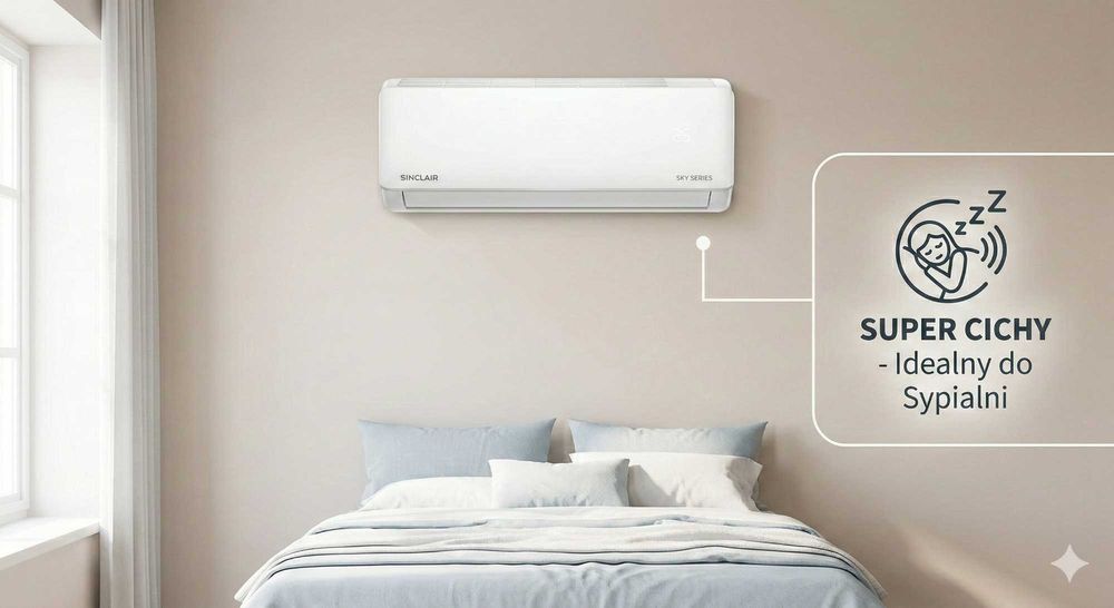 Klimatyzator Sinclair SKY 3.2kW – WiFi, Grzanie do -20°C, Gwarancja!