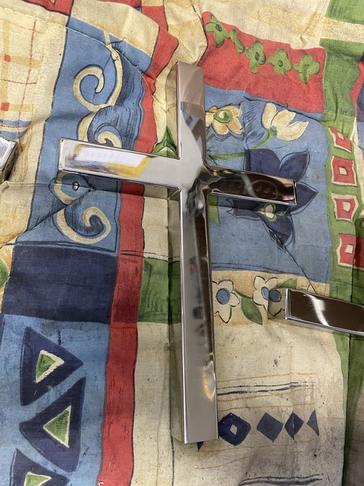 Krzyż ze stali nierdzewnej , nagrobek