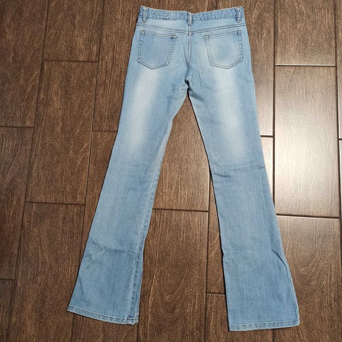 Брендовые джинсы JEAN LOUIS Италия! Оригинал! Голубые Клеш Женские