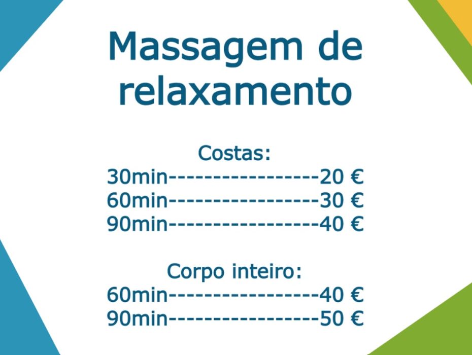 Massagem de relaxamento