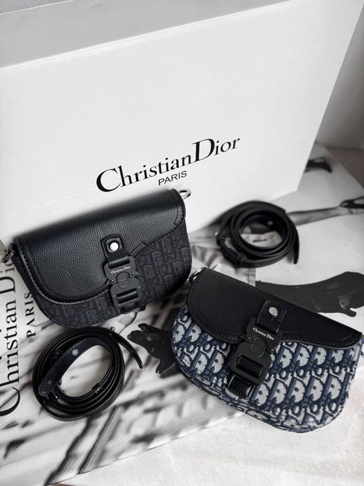 Сумка мужская месенджер Christian Dior Oblique кристиан диор кожа
