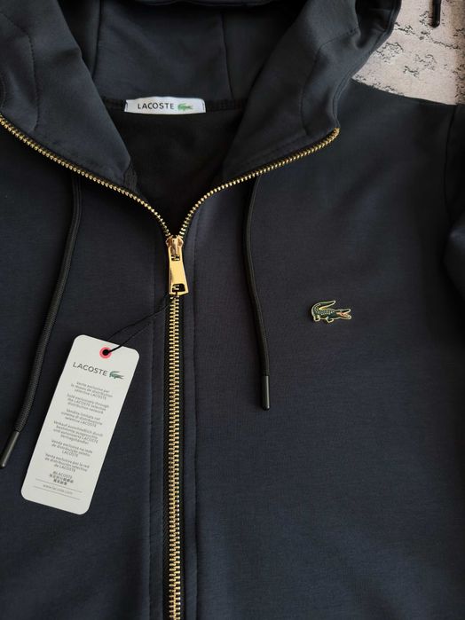 Новинка! Чоловічий спортивний костюм Лакоста (зіп худі та штани) Lacoste + дві пари шкарпеток у подарунок!