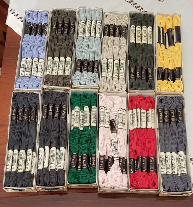 Lote de linhas de bordar Anchor