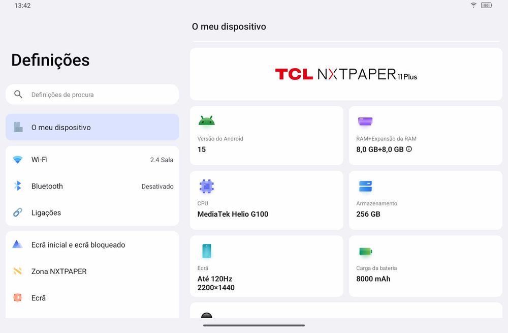 Tablet TCL NXTPAPER 11 Plus