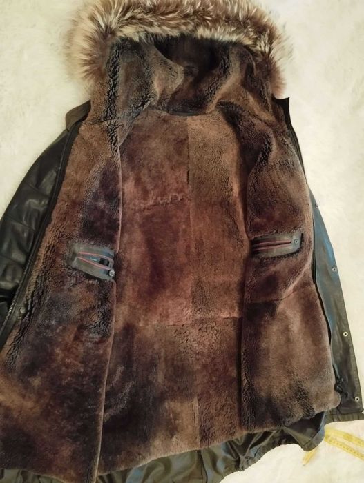 Куртка-парка зимова б/у чол. на натур. хутрі «BIZZON»Турція 48р ТОРГ