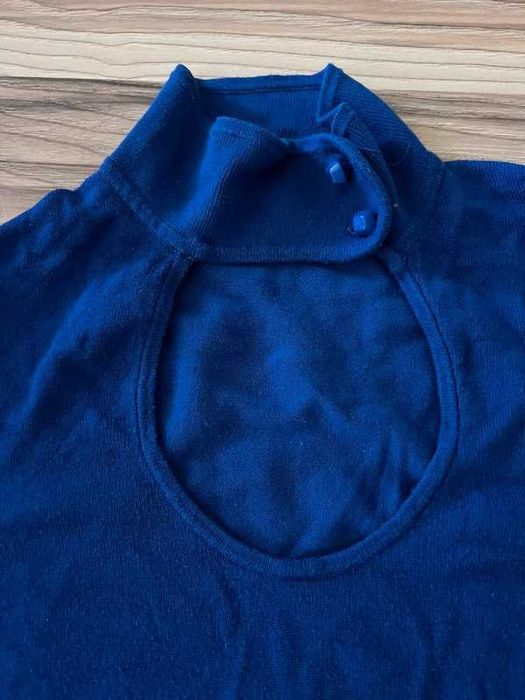 Bluzka dzianinowa Solar niebieska S