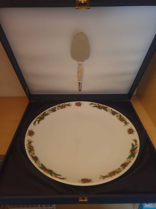 Prato e Talher de coleção com estojo