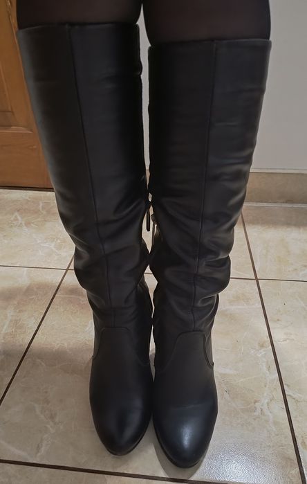 Шкіряні та замшеві чоботи 36, 37 розмір