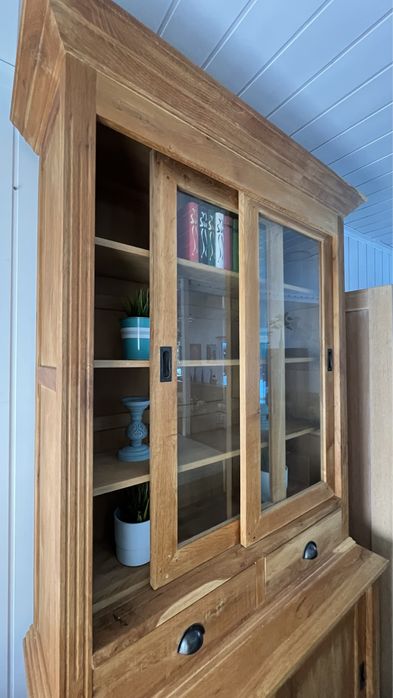 Kredens witryna 100% drewna -Meble holenderskie