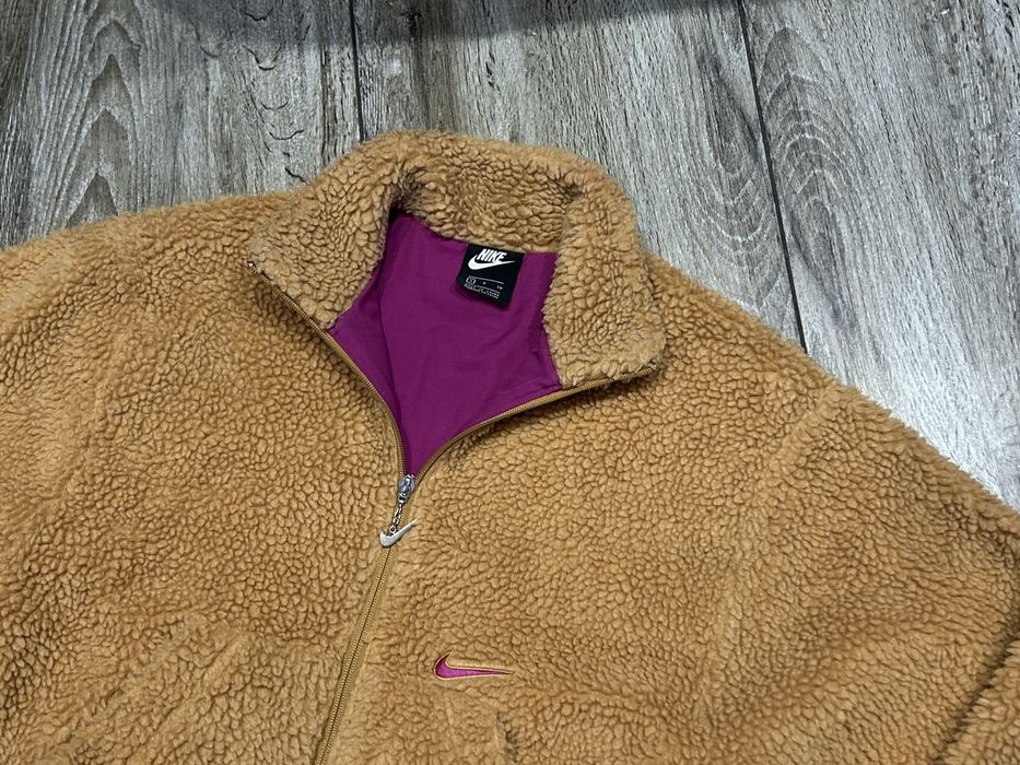 Damski Polar Kurtka  Sherpa Nike Swoosh roz S