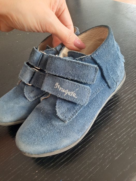 Wiosenne buciki Zamszowe trzewiki botki Mrugała z frędzlami Boho grana