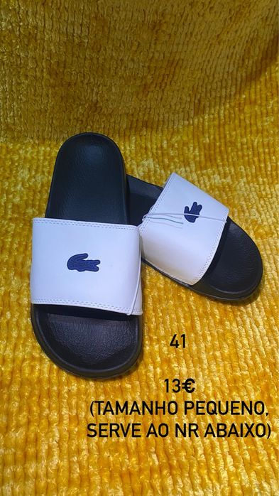 Chinelos marca Boss Armani Lacoste Karl Miu Miu Nike