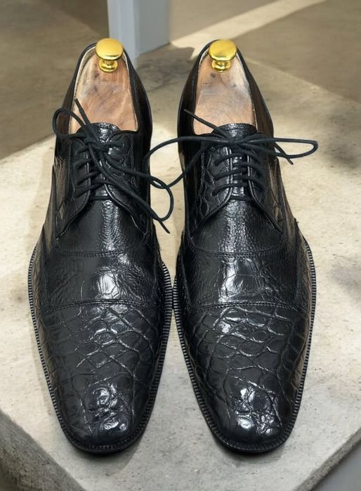 Крокодила шкура туфли 43+
