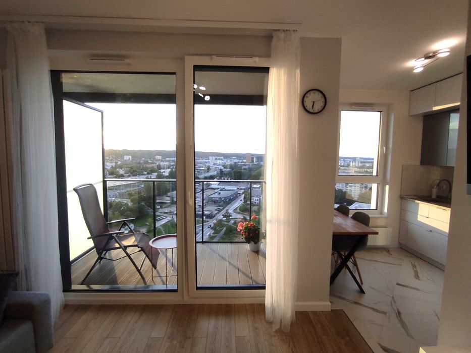 Apartament Impresja na 17 piętrze widok na morze Gdańsk Zaspa noclegi