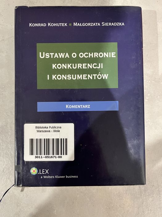 Ustawa o ochronie konkurencji i konsumentów, komentarz.