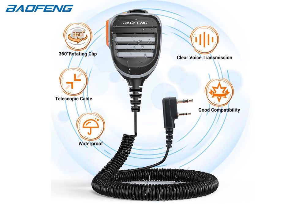 Baofeng 2 Jack PTT Speaker Microphone64409451237379124