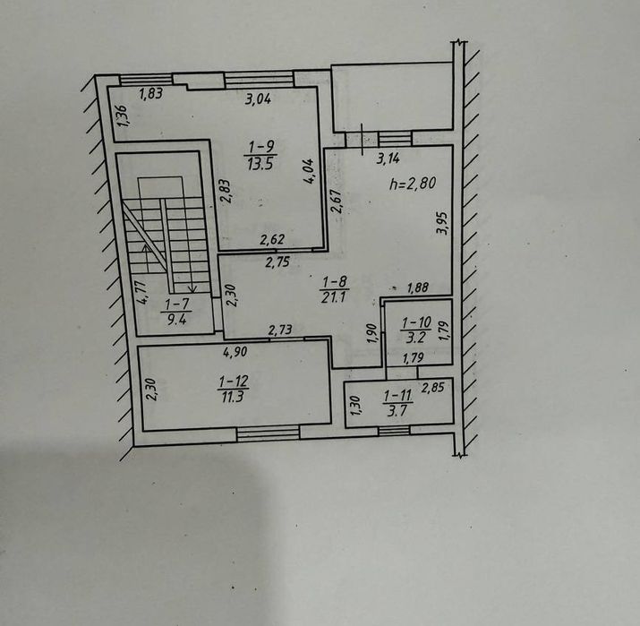 2-км кварт, 54м2, здано, є газ, 2 км до центру, бічна Варшавська