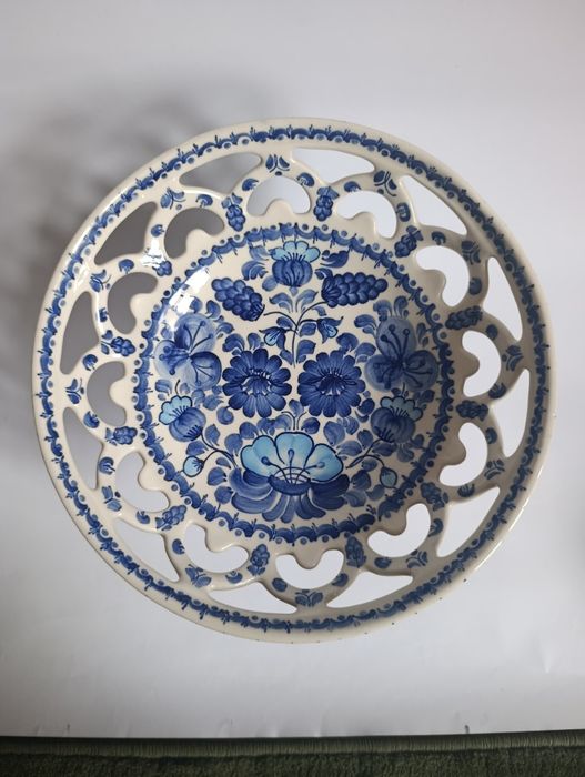Włocławek, Biennale Fajansu 1989 patera ażurowa E. Rogalska