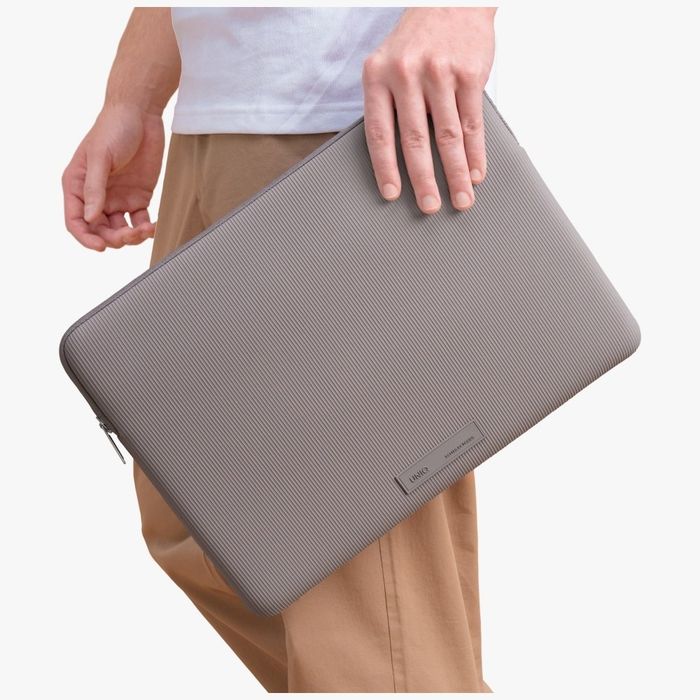 Torba na laptopa UNIQ Cyprus Ridge Edition Laptop Sleeve 16" water-resistant neoprene szary