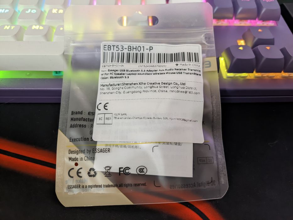 Bluetooth-адаптер Essager EBT53-BH01-P