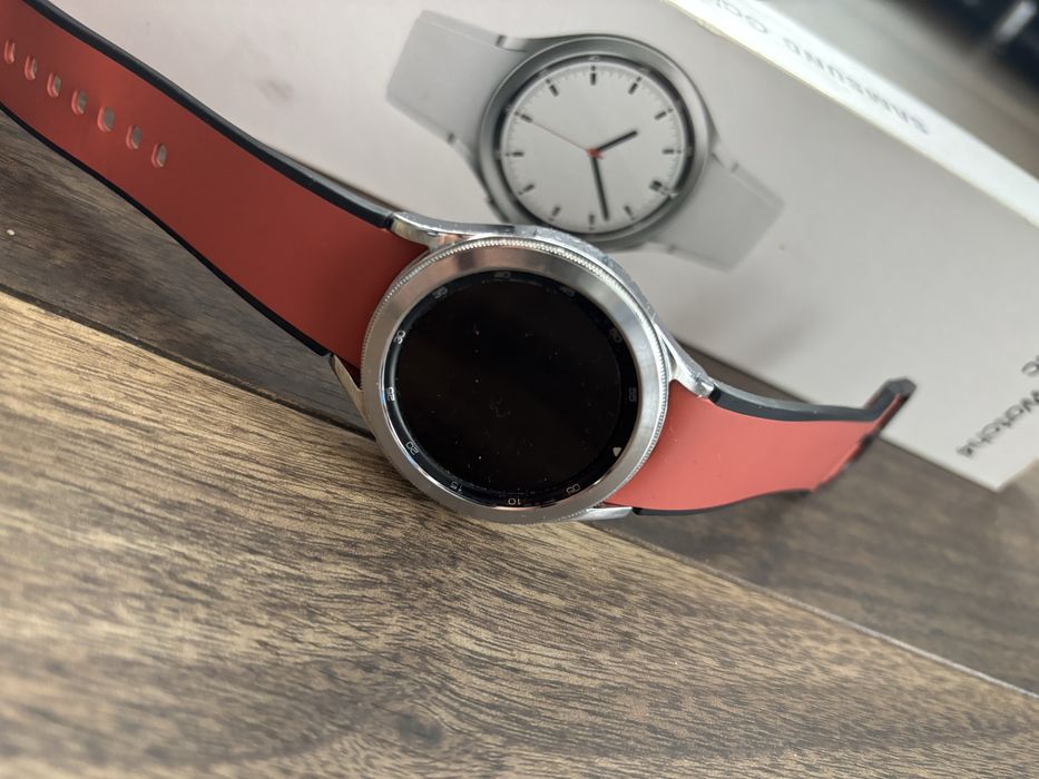 Smartwatch SAMSUNG Galaxy Watch 4 Classic SM-R885F 42mm LTE Srebrny ...