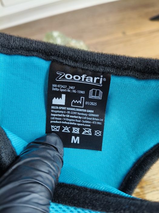 Miękkie szelki dla psa Zoofari błękitne ⁶⁵